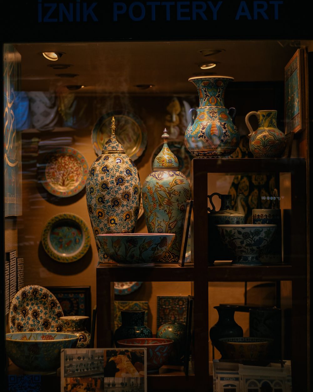 Pottery vases and bowls